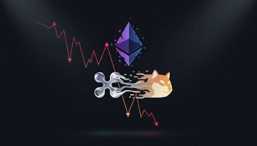  이더리움 '데스 크로스' 발생…시바이누·XRP도 구조적 약세 지속