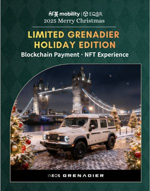  차봇 모빌리티, EQBR와 협업…웹3 스테이블코인 결제 도입 '그레나디어 홀리데이 에디션' 출시