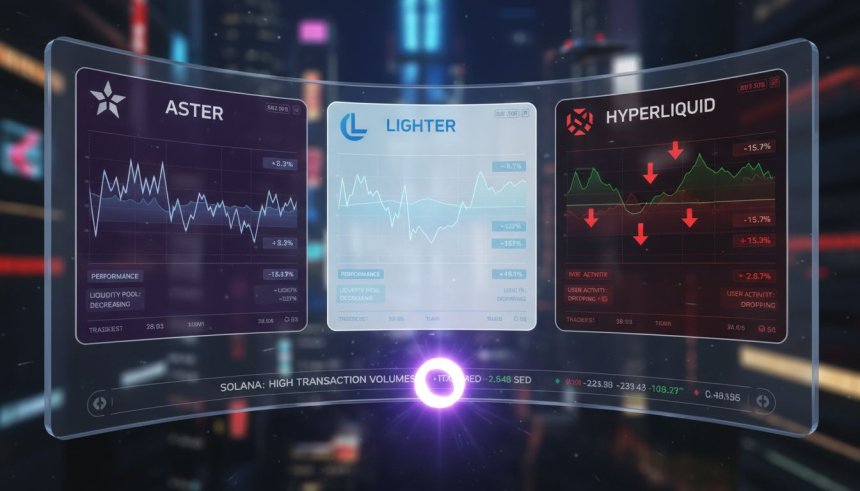 솔라나 기반 퍼프 급부상…하이퍼리퀴드, 점유율 하락 속 수익도 40% 급락