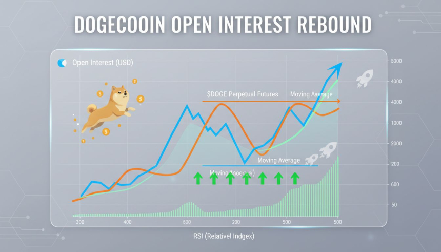  도지코인($DOGE) 미결제약정 15억 달러 회복…가격 반등 시그널 되나