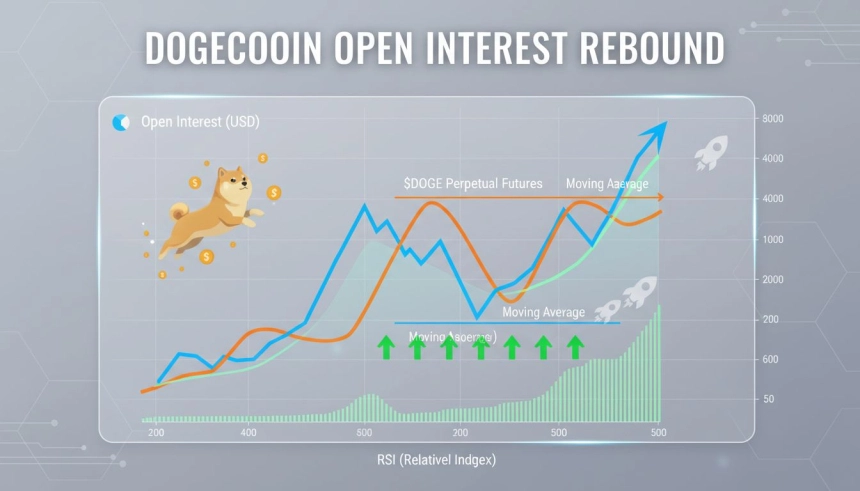 도지코인($DOGE) 미결제약정 15억 달러 회복…가격 반등 시그널 되나