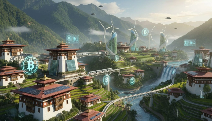 부탄, 비트코인 10,000개로 국가 미래도시 개발…1조 4,800억 원 투입