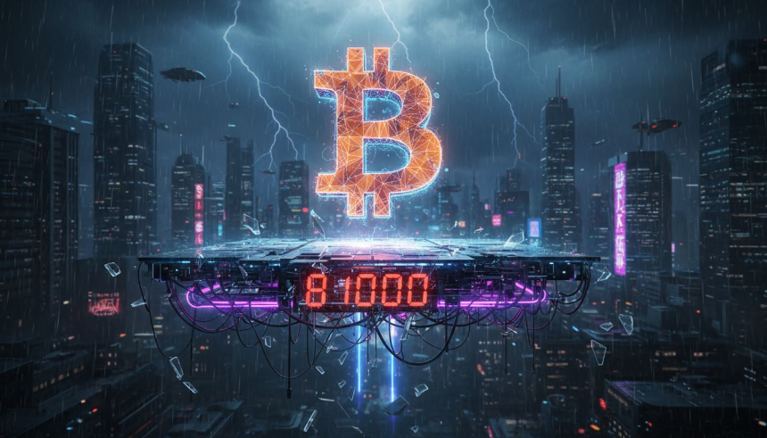  비트코인 $BTC, 8만 1,000달러 지지선 시험…4억 달러 강제청산에 하락 압박