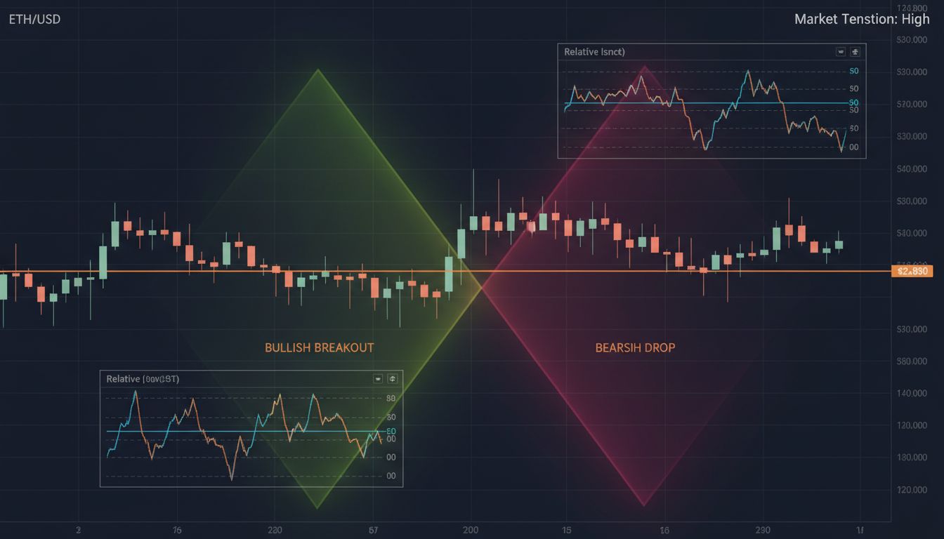 이더리움 $2,890 지지선 '최후 방어선'…상승 반전 vs 하락 전환 분기점 도달