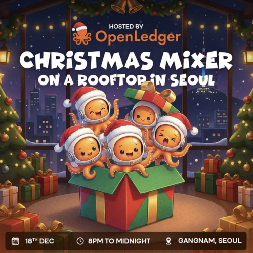  OpenLedger Christmas Mixer in on a Rooftop of Seoul