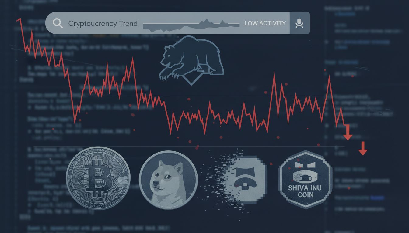 ‘암호화폐’ 구글 검색량 1년 최저…트럼프 밈코인 사태 겹치며 개인투자자 이탈 뚜렷