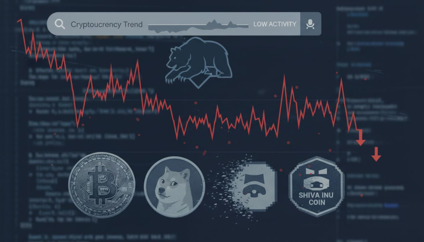  ‘암호화폐’ 구글 검색량 1년 최저…트럼프 밈코인 사태 겹치며 개인투자자 이탈 뚜렷