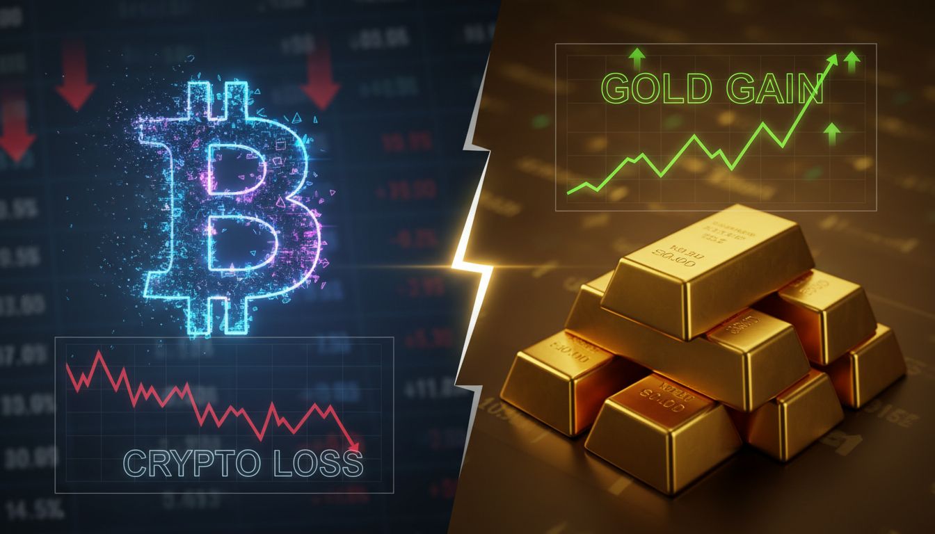 비트코인, 금에 밀렸다…10월 이후 30% 하락 vs 금 16% 상승