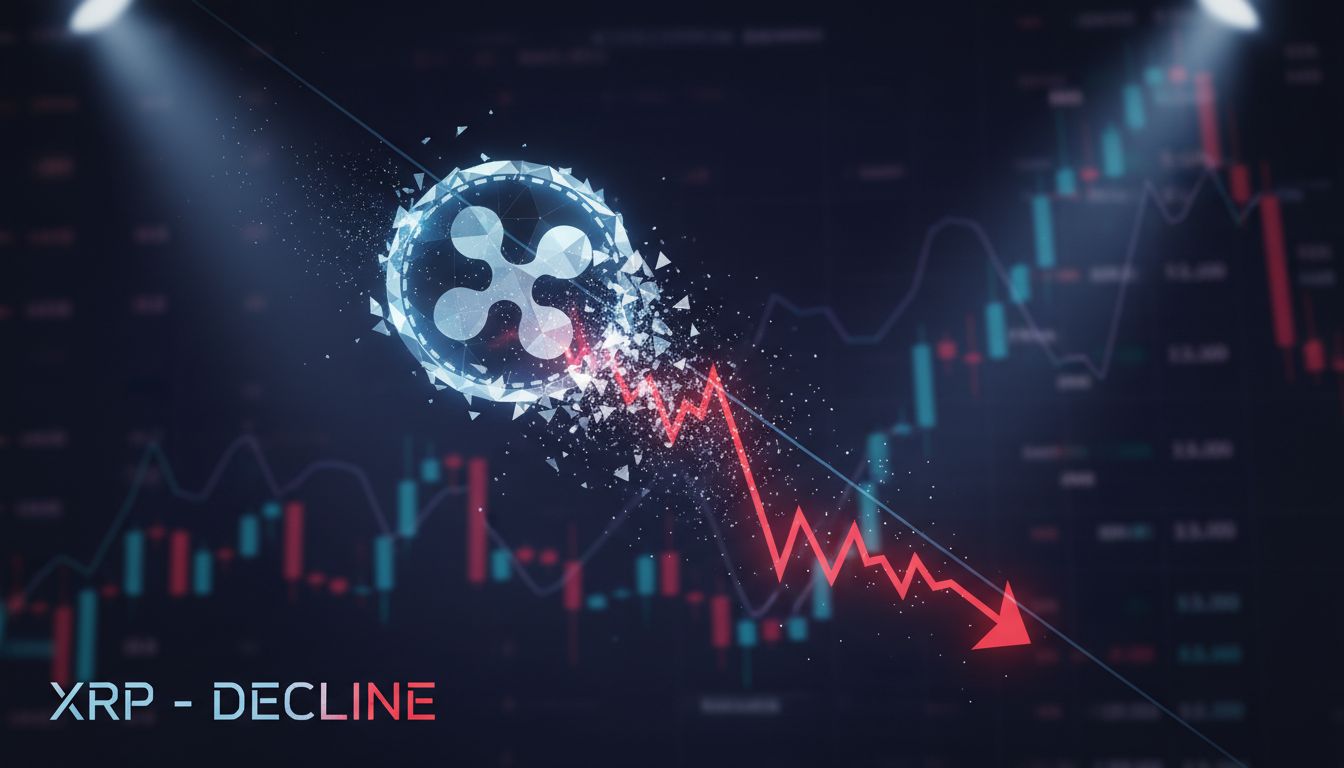 XRP, 1.90달러 지지선 시험대…기관 자금 유입에도 가격 8% 하락