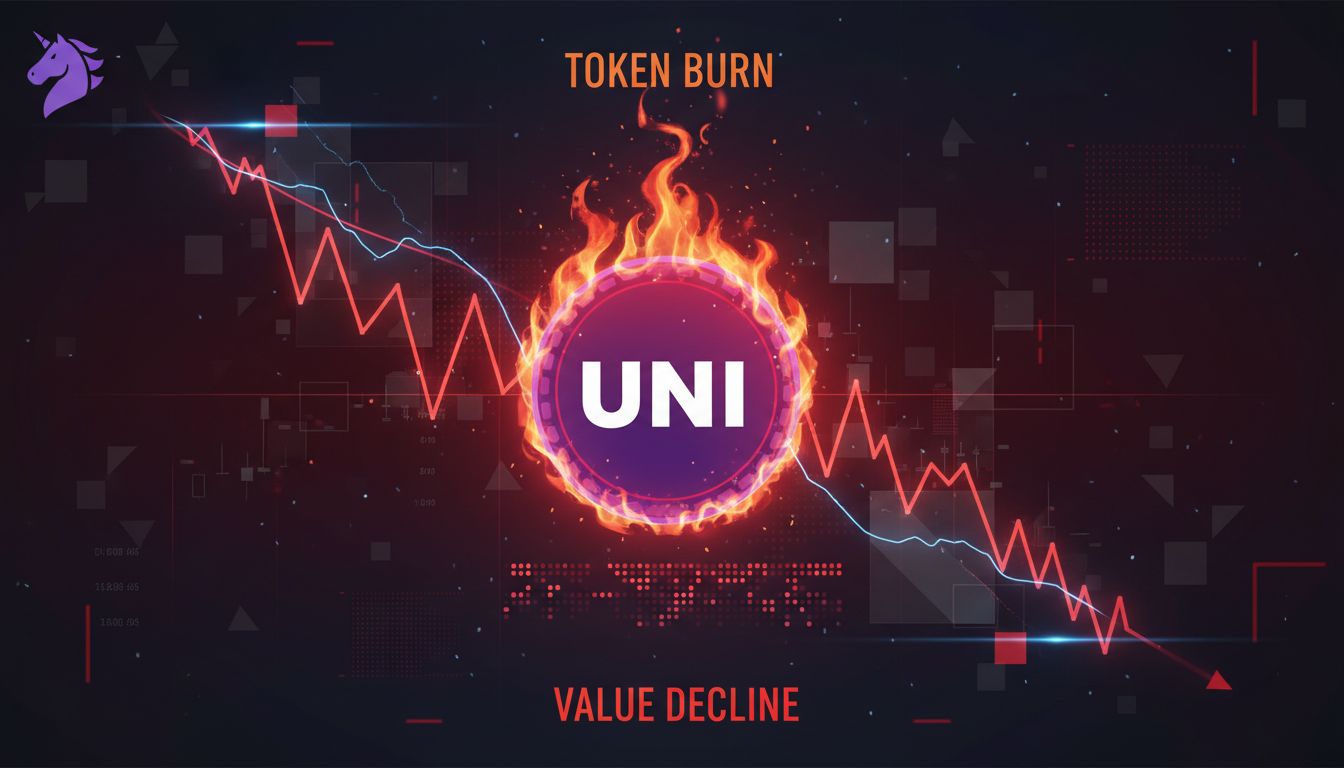 유니스왑, UNI 1억 개 소각에도 6% 하락…수익 기대감 '실망 매물'로 전환