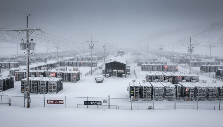  초강력 한파에 비트코인($BTC) 해시레이트 110 EH/s↓…미국 채굴장 대거 가동 중단