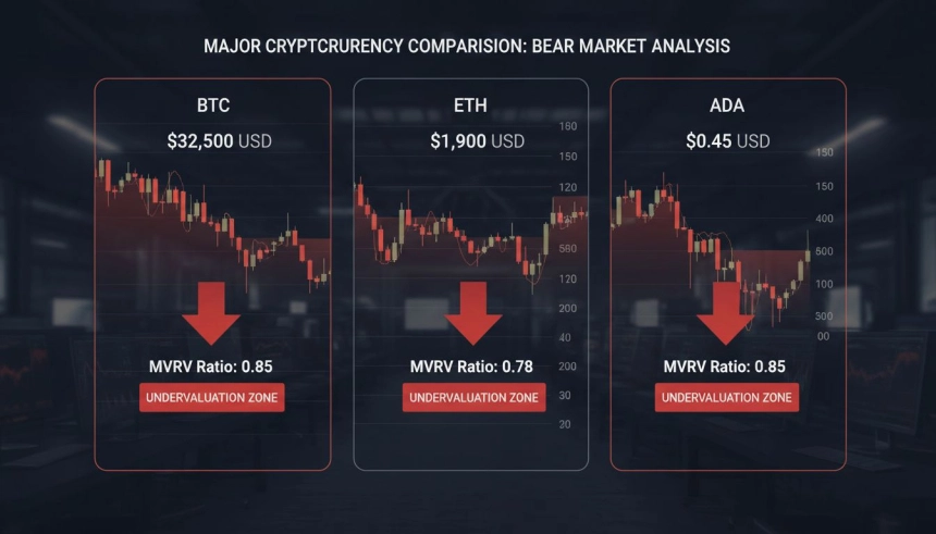 리플(XRP)·에이다(ADA), 비트코인보다 더 저평가…‘재매수 구간’ 진입 분석