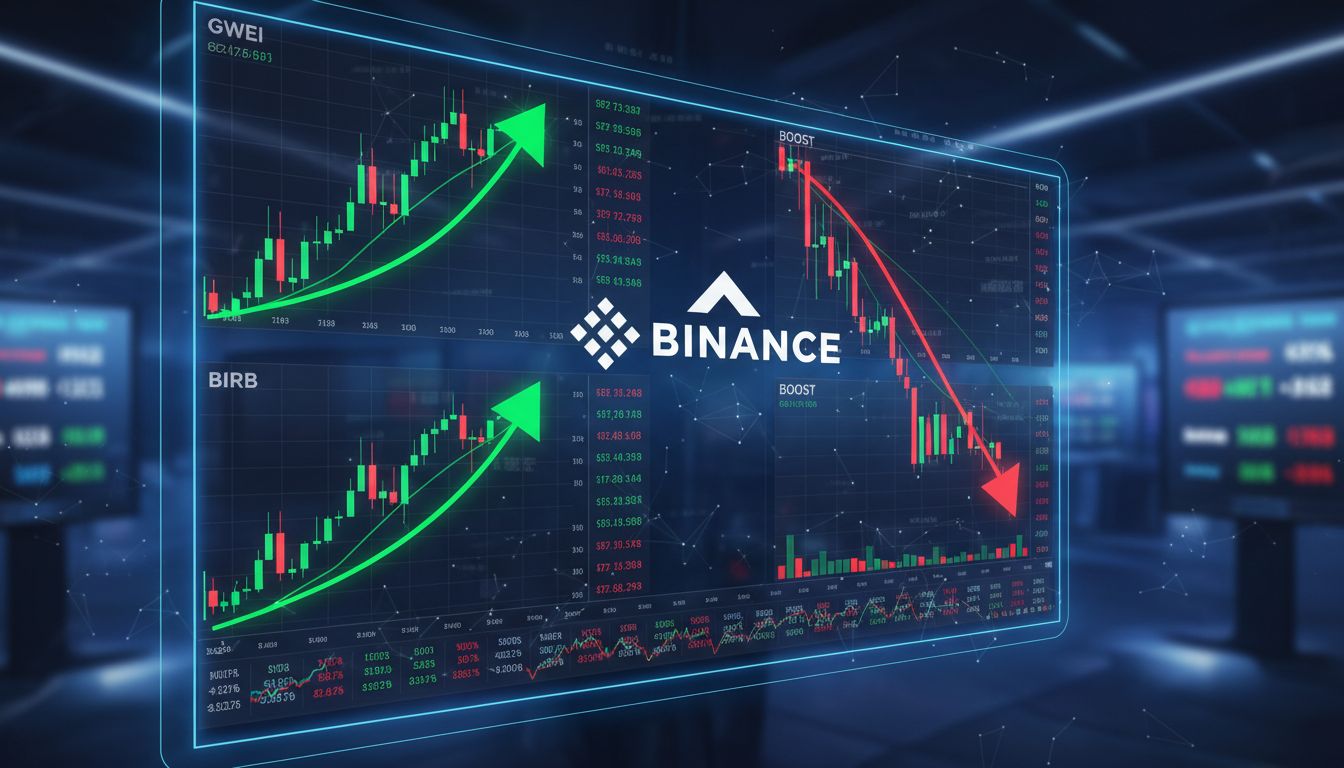 GWEI 30%·BIRB 두 자릿수 급등…바이낸스 무기한 계약 상장 효과