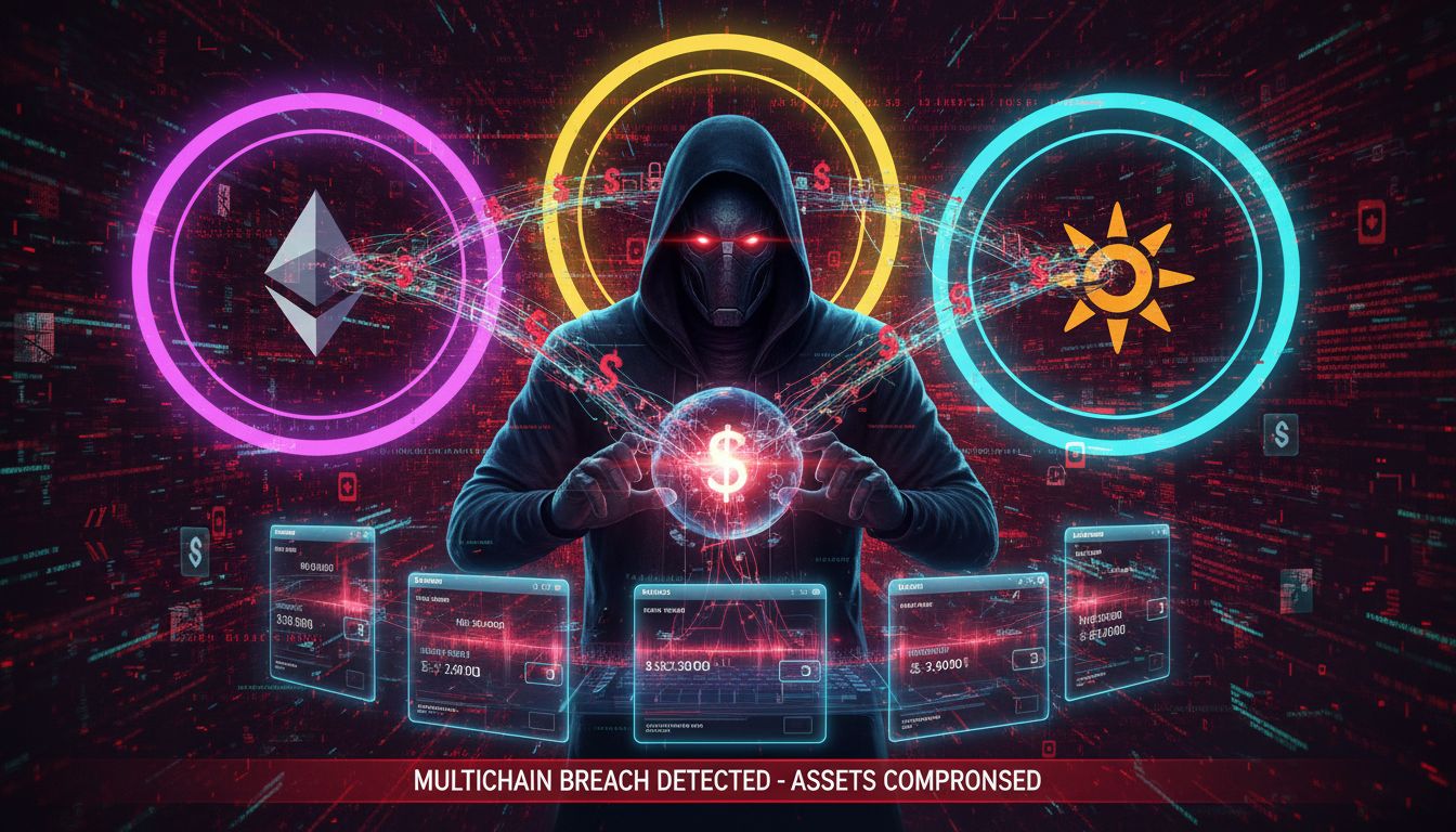 크로스체인 해킹 ‘진행 중’…수백 지갑 털렸다, 피해액 1억 5,000만 원 넘어