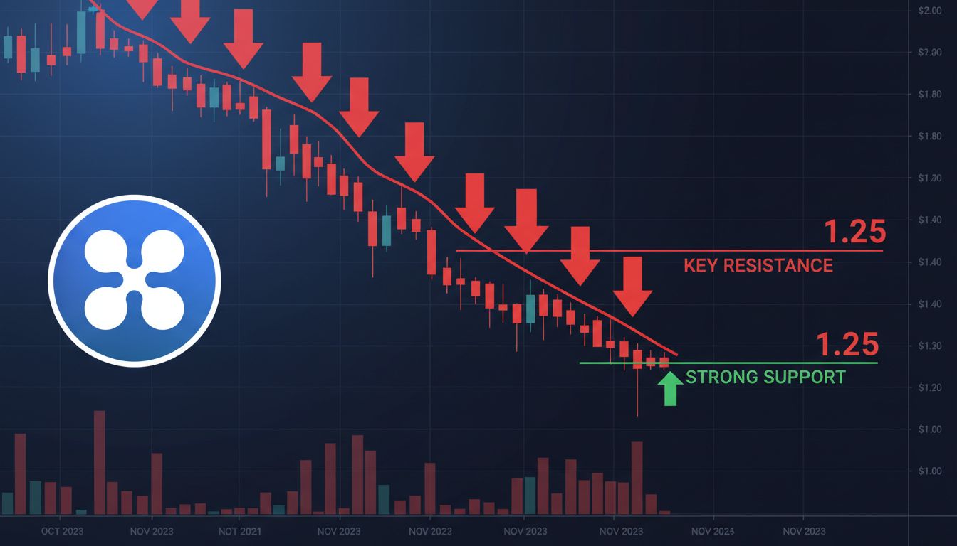 XRP, 1.80달러 지지선 위태…중기 하락 압력 커진다