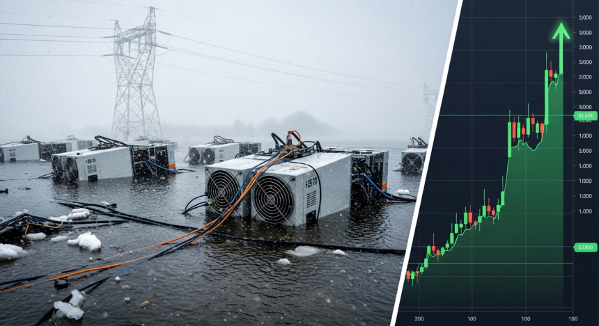 미국 폭설 여파에 비트코인 해시레이트 40% 급락…채굴주 일제히 급등