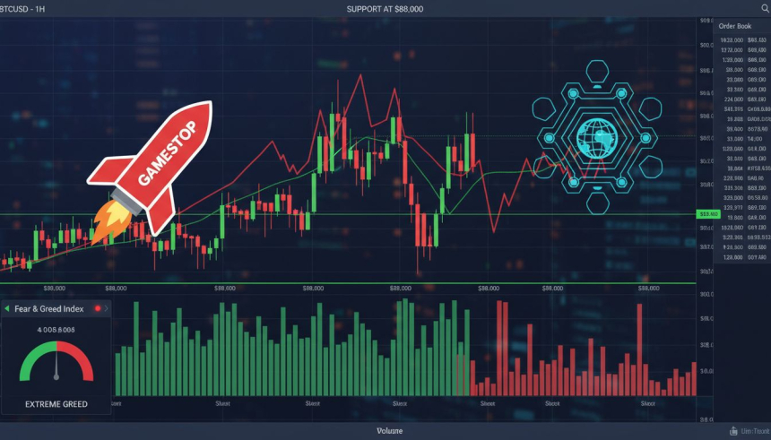 비트코인, 8만 8,000달러 지지선 시험…BIP-110 논쟁·게임스탑 매도설 촉각