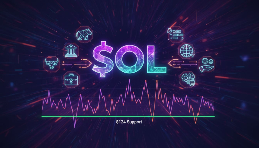  솔라나($SOL), 온체인 강세에도 124달러 방어전…‘실사용 기반 반등’ 가능성 주목