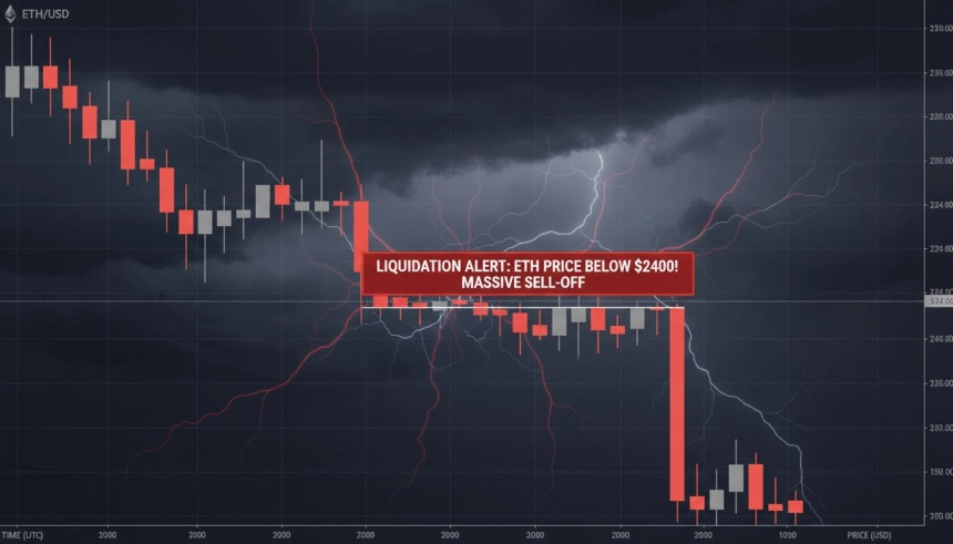 5억 5,000만 달러 청산… 이더리움, 7개월 만에 '2,400달러 붕괴'
