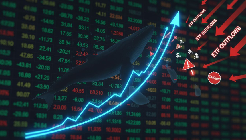  비트코인 상승 뒤엔 '수요' 없다…고래·ETF 동반 이탈, 조정 경고등 켜져