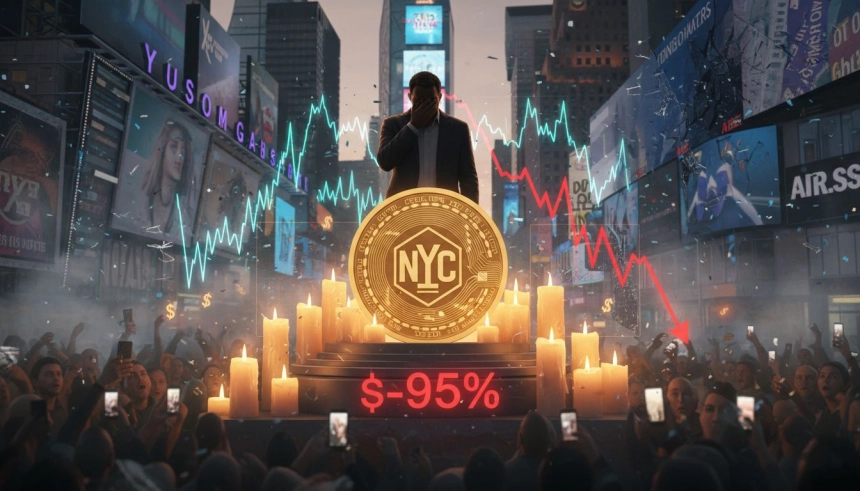 에릭 아담스 지지한 ‘NYC 토큰’ 하루 만에 25억 유동성 증발…러그 풀 의혹 확산