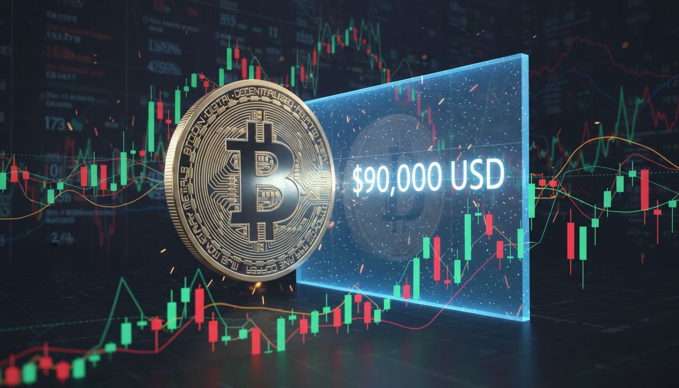 비트코인 $90,000 저항선 앞 둔 공포 심리… ETF 반전에도 관망세 지속