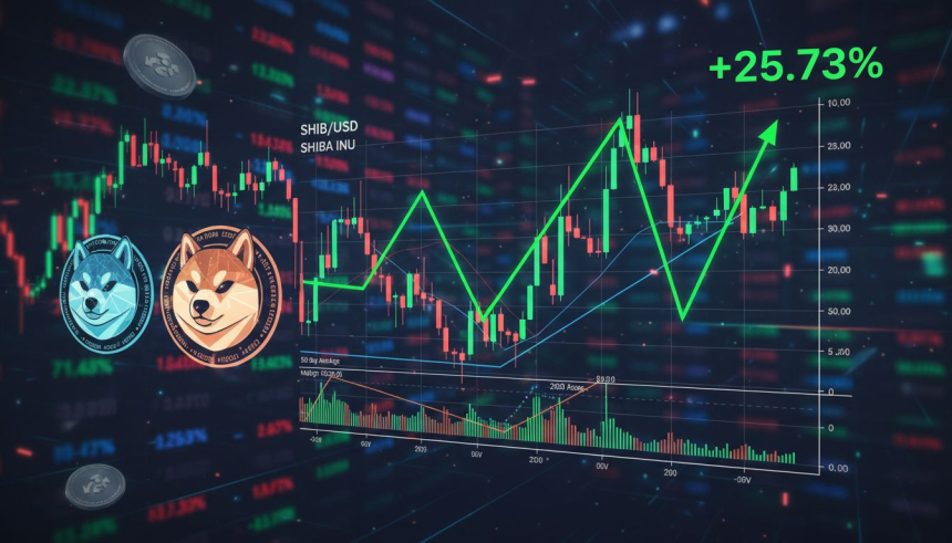  시바 이누(SHIB), 21개월 하락 쐐기 돌파 주목…기술적 반등에 최대 430% 상승 시나리오