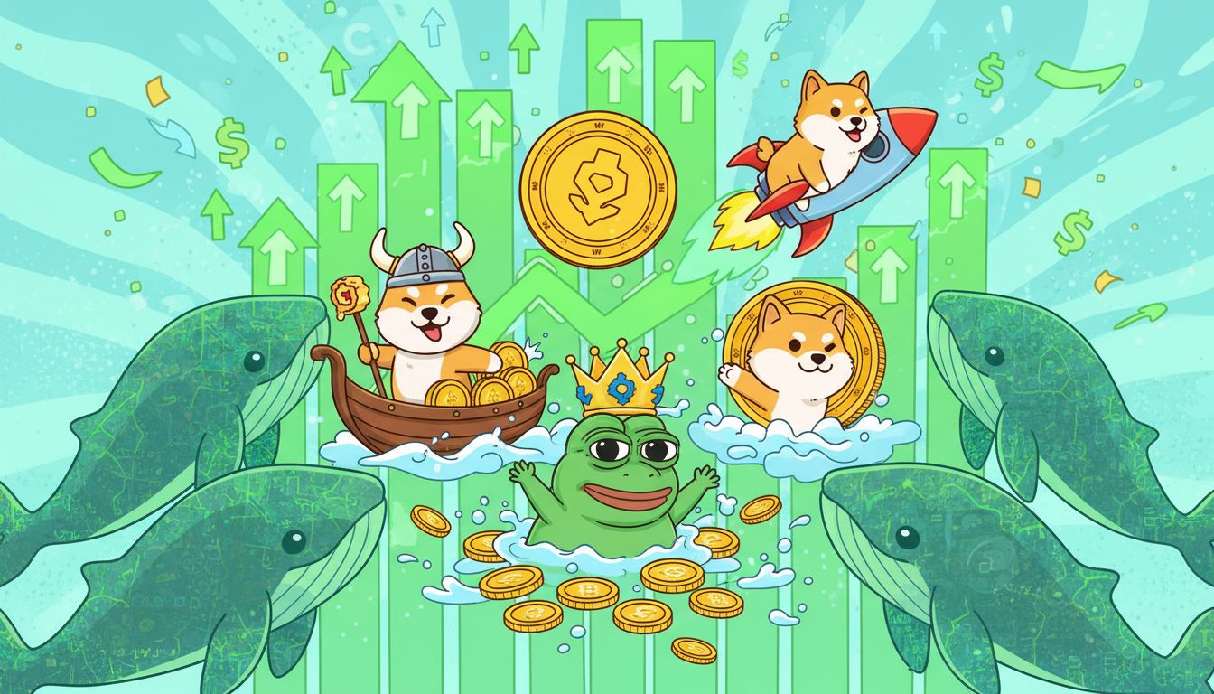 플로키·페페 고래 거래량 500%↑…밈코인 시장 다시 달아오른다