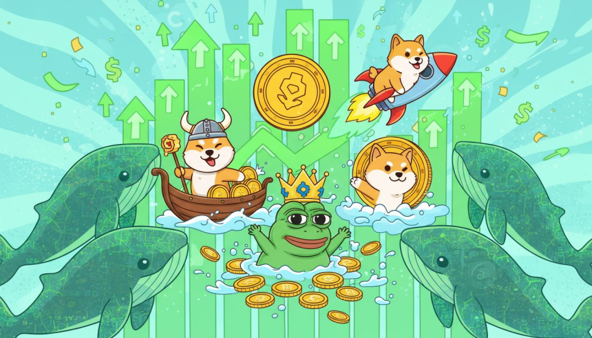 플로키·페페 고래 거래량 500%↑…밈코인 시장 다시 달아오른다