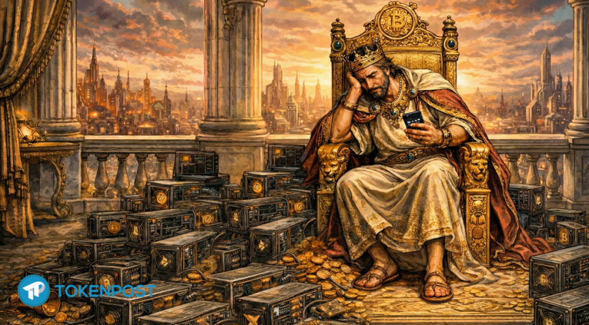 [토큰만평] 땀 흘리지 않는 자들의 천국, 코인 옥좌 위의 공허