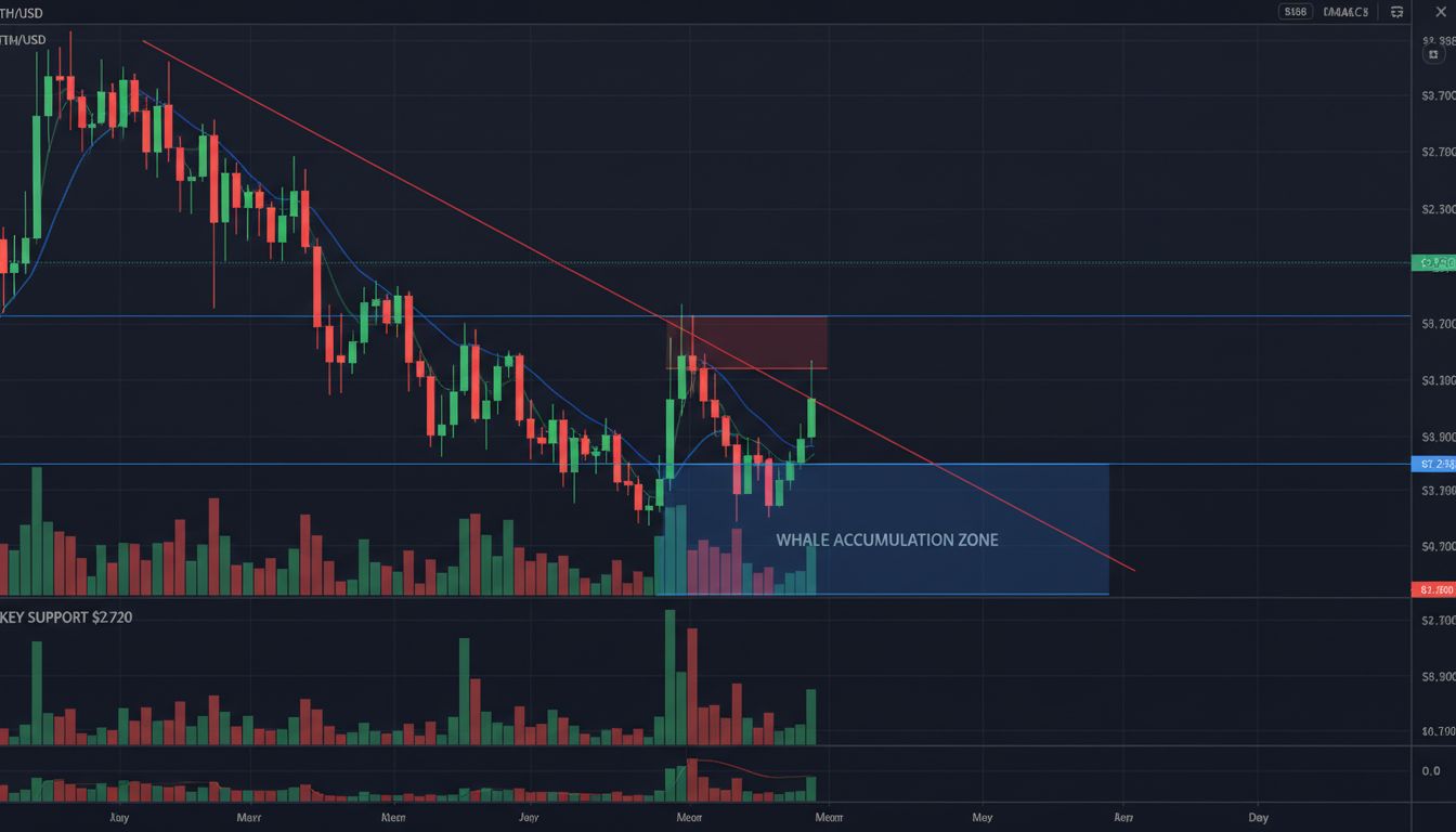 이더리움($ETH), 사상 최강 지지선 근접…고래 매집 다시 시작됐다