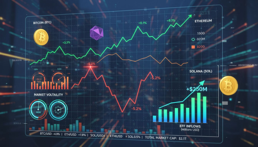 비트코인 하락에도 ETF 자금 유입…암호화폐 시장, 혼조 속 방향성 탐색