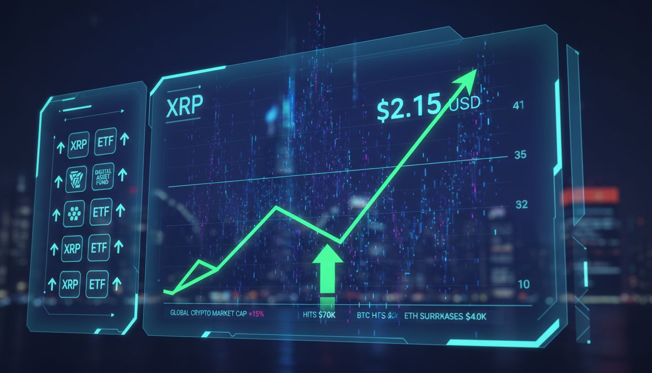 XRP, 2달러 회복에 랠리 시동…ETF 유입에 3.30달러 가능성도