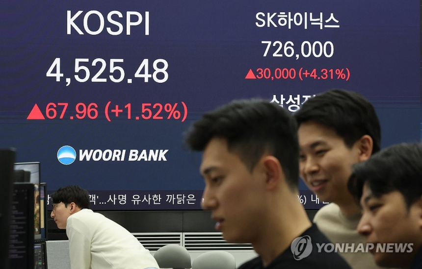 코스피 목표치 5,650으로 상향…韓증시 '상반기 랠리' 기대