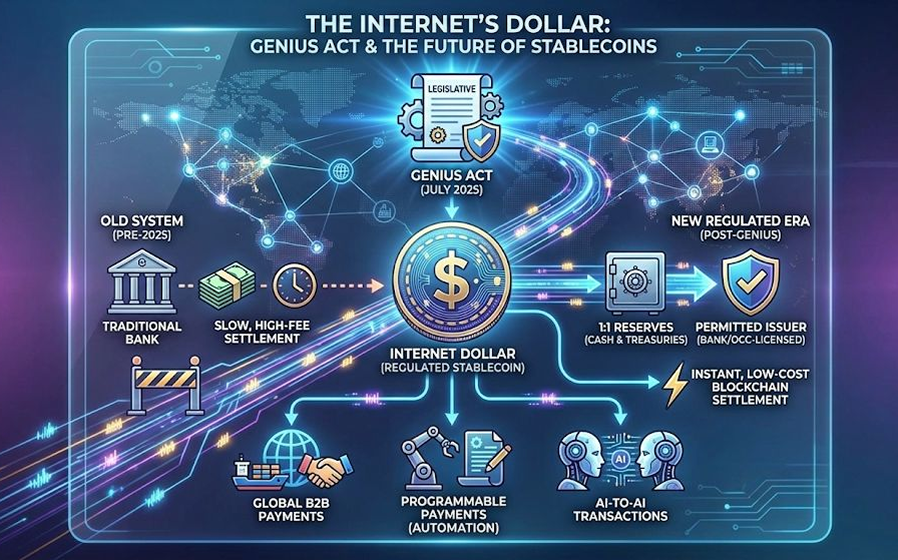 미국 GENIUS 법안, 스테이블코인을 '인터넷 달러'로 격상…멕시벤처스가 본 글로벌 결제의 미래