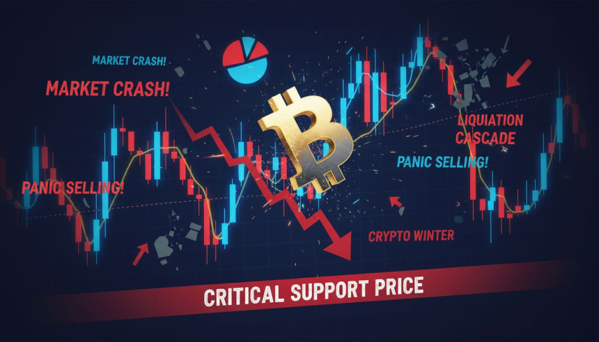  비트코인($BTC), 8만 8,000달러 붕괴…1시간 만에 1,955억 원 롱 청산