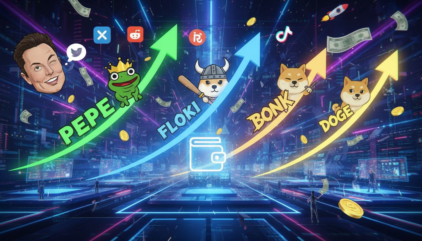 PEPE·FLOKI·BONK 급등…밈코인 시총 110억 달러 폭증, 새해 강세 주도