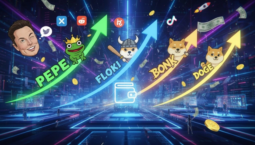 PEPE·FLOKI·BONK 급등…밈코인 시총 110억 달러 폭증, 새해 강세 주도