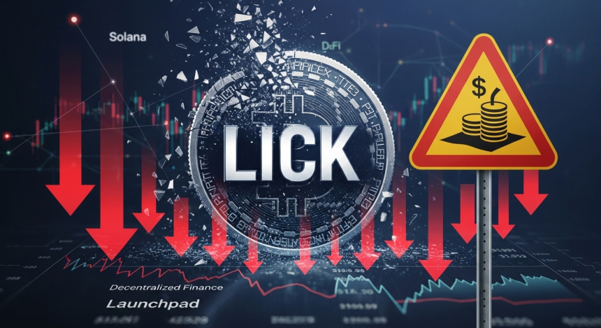  미 정부 압수 암호화폐 탈취 연루 지갑, 밈코인 ‘LICK’ 출시 후 하루 만에 97% 폭락