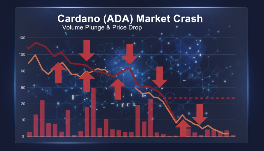  에이다($ADA) 거래량 75% 급감…지지선 붕괴 시 43% 추가 하락 우려