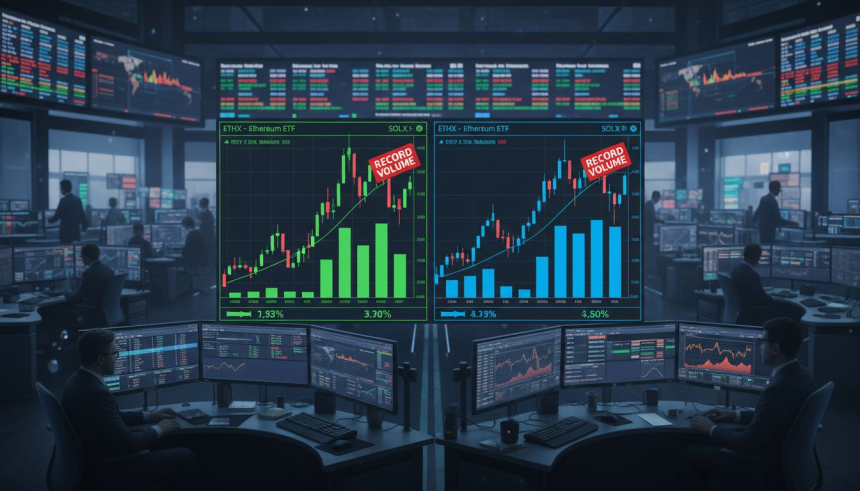  이더리움·솔라나 ETF 거래량 역대 최고…기관 자금, 비트코인 외 알트로 이동