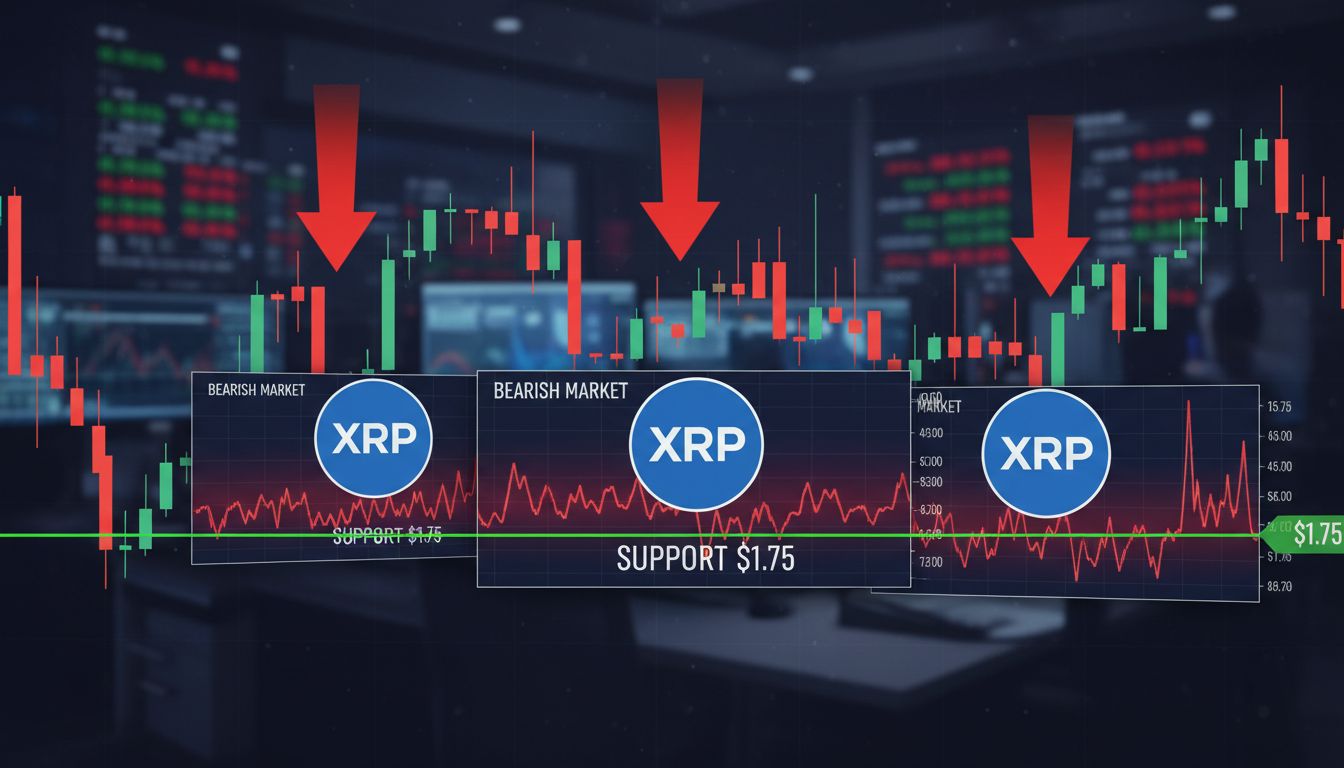 XRP, 연초 상승 폭 모두 반납…1.75달러 지지선 붕괴 임박