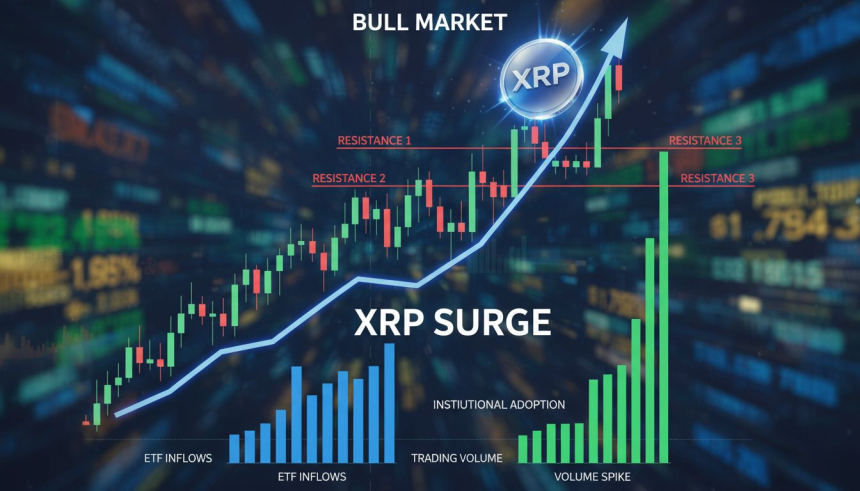  XRP, 공매도 청산에 10% 급등...ETF 자금 유입에 3달러 돌파 기대도