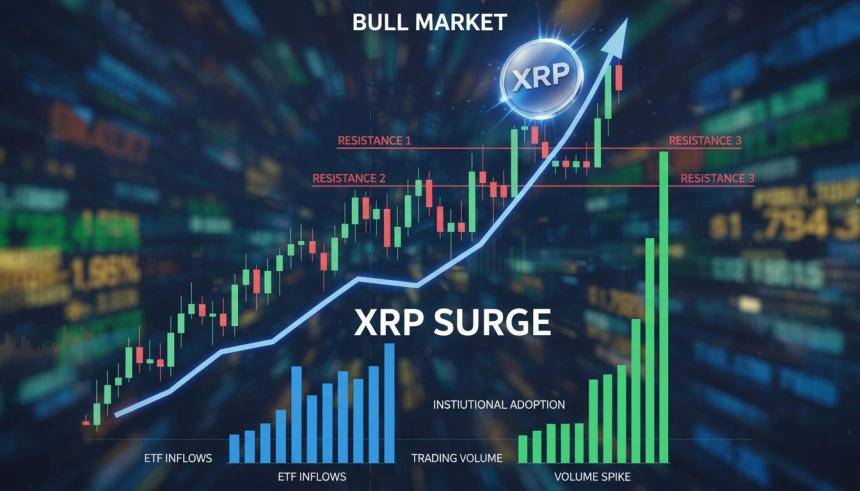 XRP, 공매도 청산에 10% 급등...ETF 자금 유입에 3달러 돌파 기대도