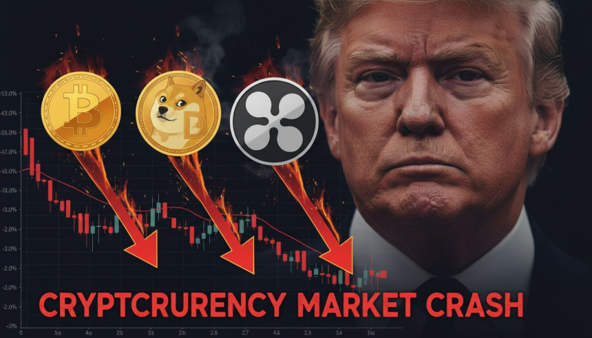  82,000달러 붕괴… 비트코인·도지코인·리플, 트럼프 관세 충격에 동반 급락