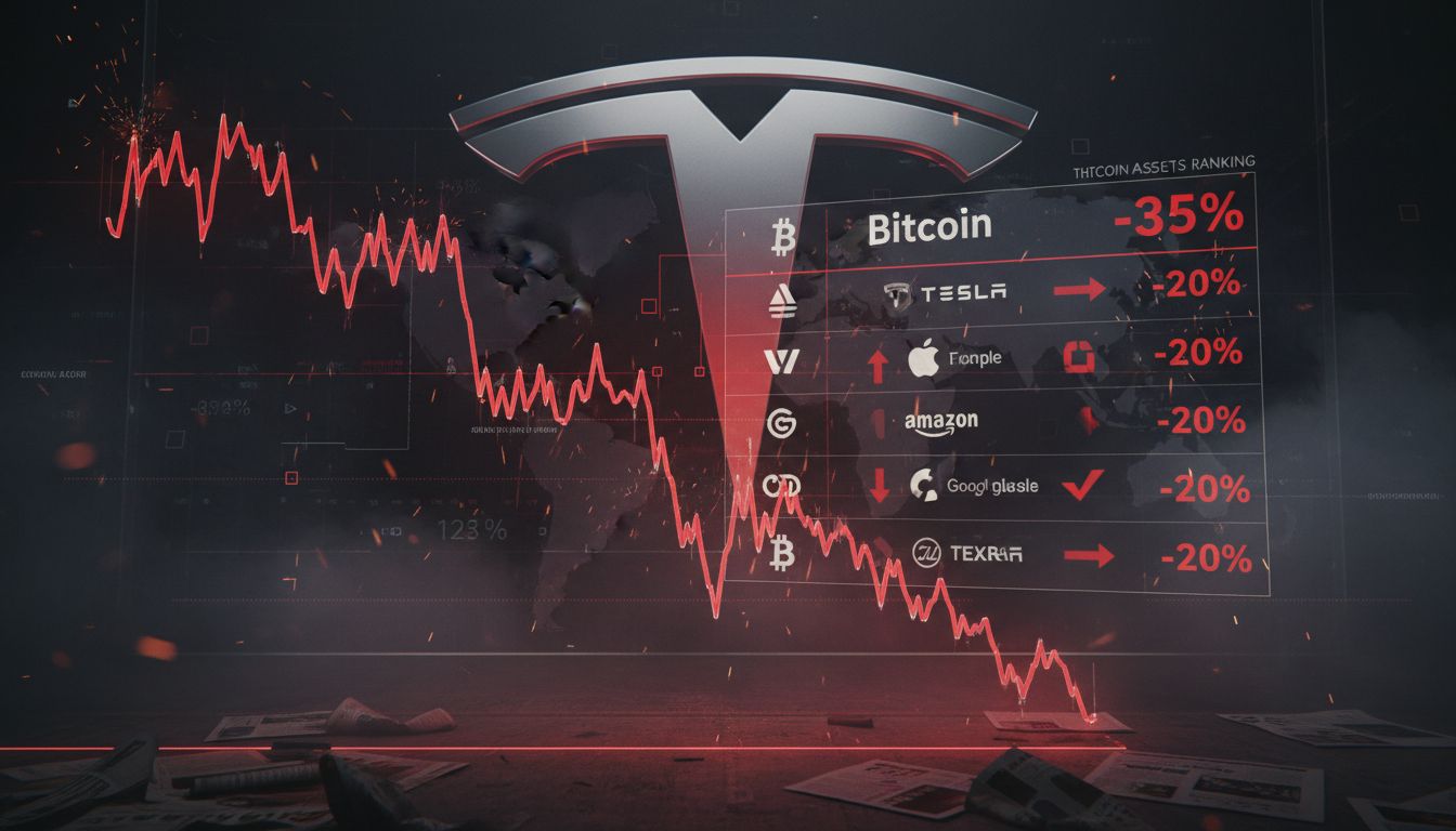 1조 5,000억 달러 시총 붕괴… 비트코인, 자산 순위 '12위' 밀려났다