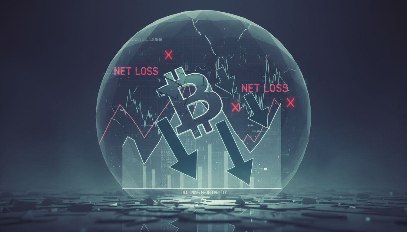 비트코인($BTC), 순실현 손실로 전환…온체인 수익성 3개월 만에 적신호