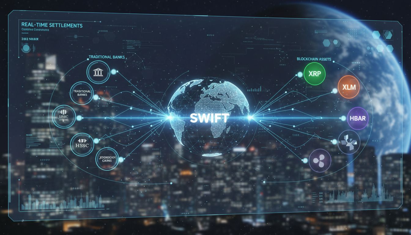 SWIFT, XRP·XLM·HBAR 연동 본격화… ‘다중체인 금융’ 시대 연다