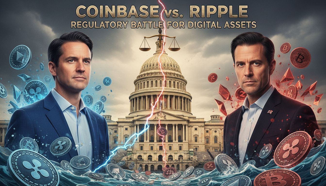 리플·코인베이스, 암호화폐 법안 놓고 정면충돌…은행 중심 규제안에 의견 갈려