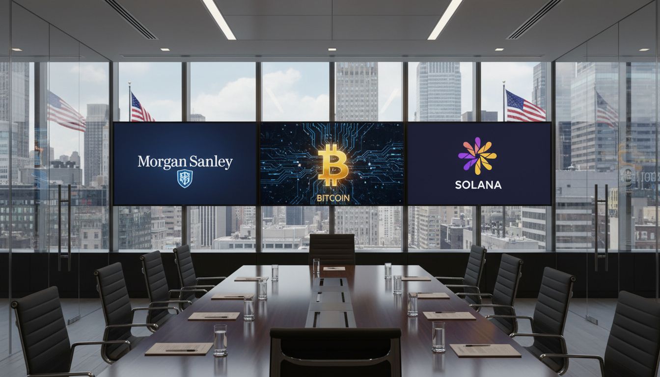 모건 스탠리, 비트코인·솔라나 현물 ETF 추진…규제 완화에 월가 본격 가세